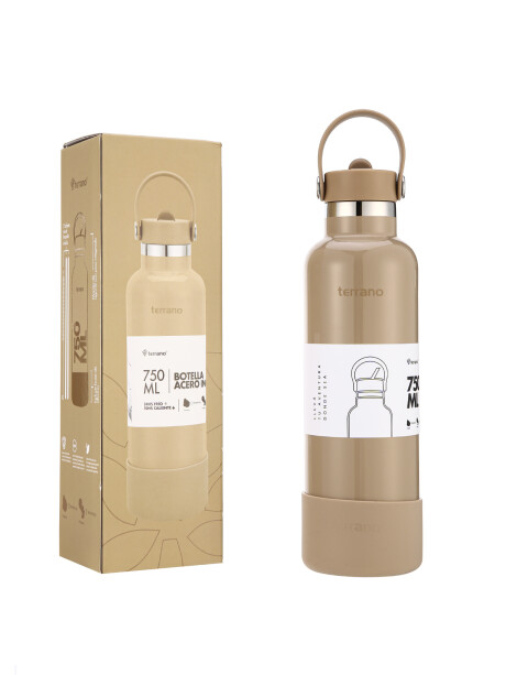 Botella Térmica con Pico 750mL. Arena Metalizado