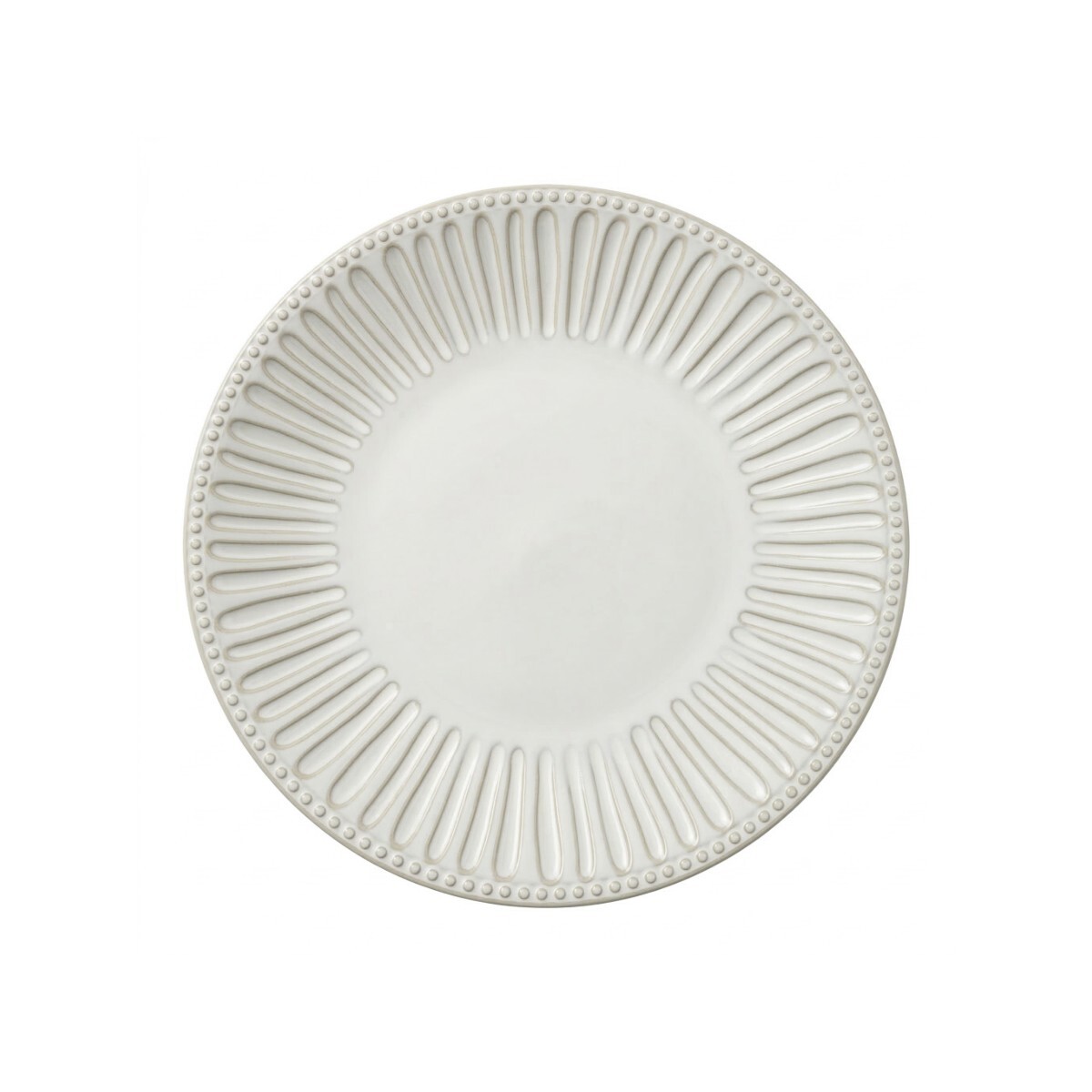 PLATO PLAYO CERAMICA BLANCO COMB P/POSTRE 20.5CM 