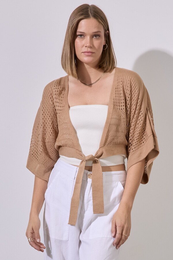 Bolero Calado KHAKI