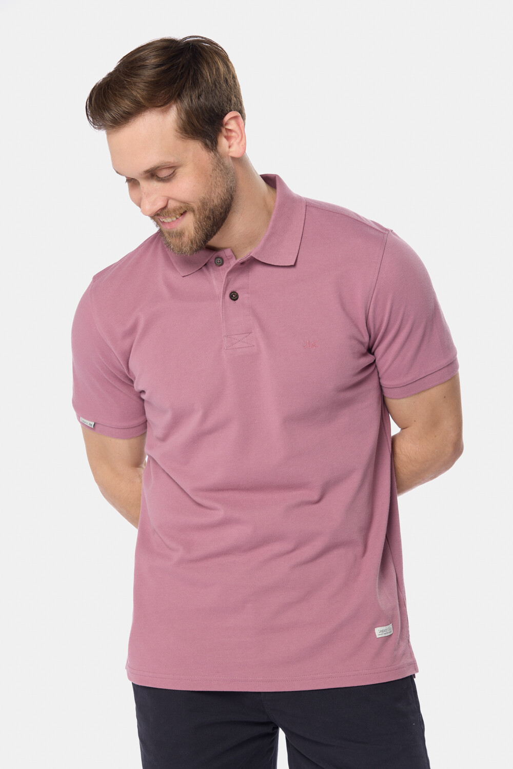 REMERA POLO PIQUE LISA Rosado