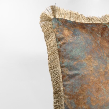 ALMOHADON ANTIQUE FRINGE Bronce - -