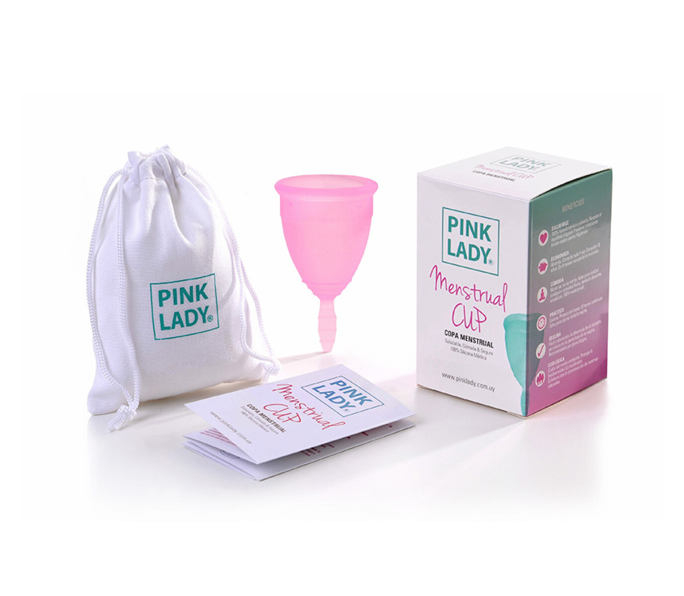 Pink Lady Copa Menstrual Talle L Rosa 