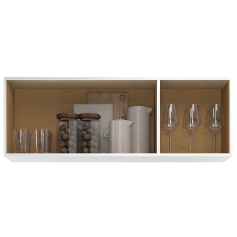 Aéreo Alacena Modular Tres Puertas Asas Polipropileno Blanco Aéreo Alacena Modular Tres Puertas Asas Polipropileno Blanco