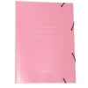 CARPETA DALI CON ELASTICO TAMAÑO OFICIO COLORES PASTELES COLOR ROSADO