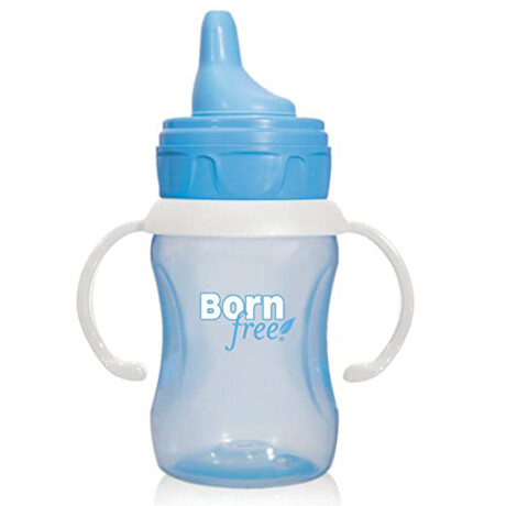 Vaso con boquilla y asas BORN FREE Azul