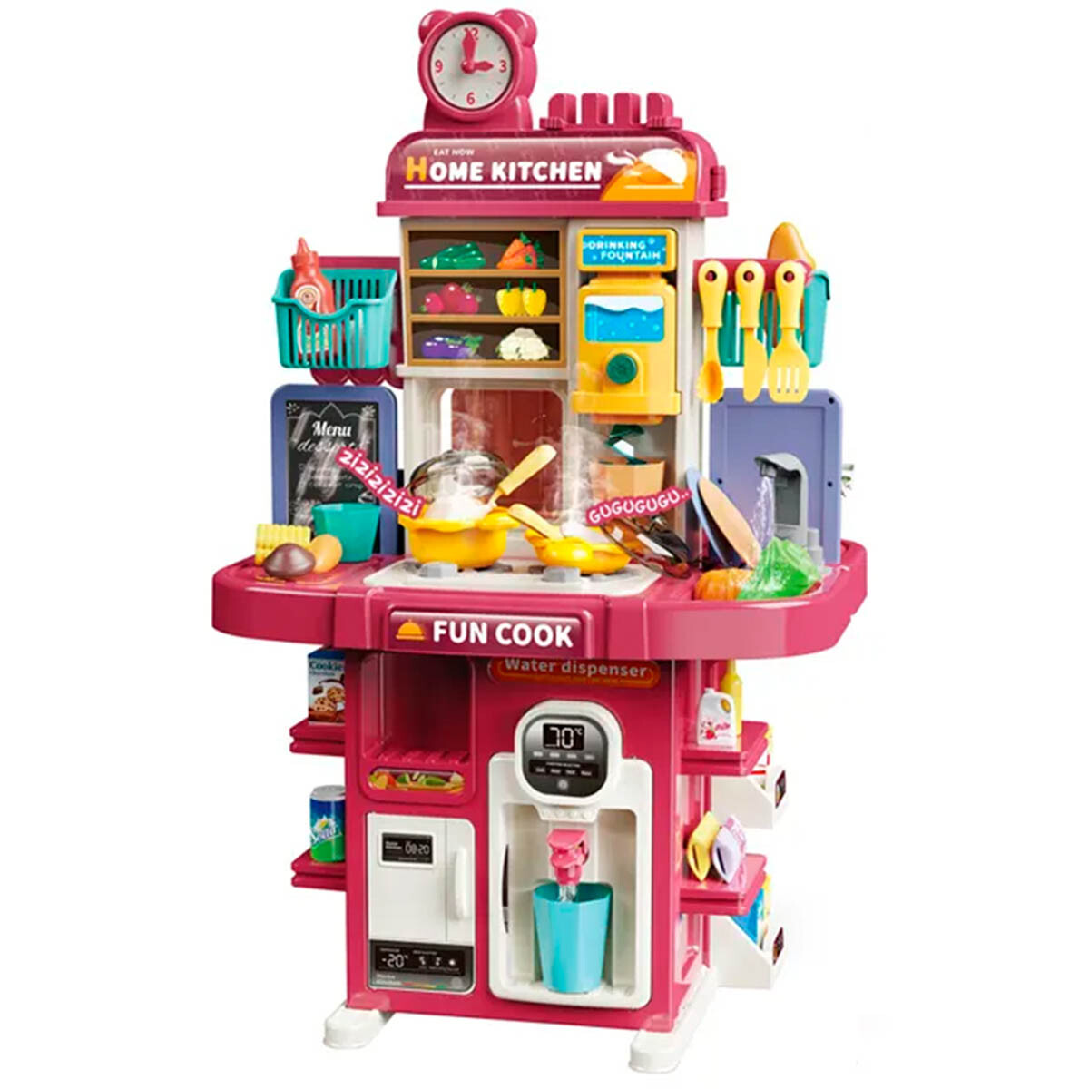 Set Cocina Supermercado Doble Multifunción X83pcs - Jug007307 