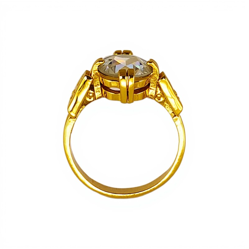 Anillo Halo Oro Bajo-Piedra Zirconia-AN8097 conpiedra