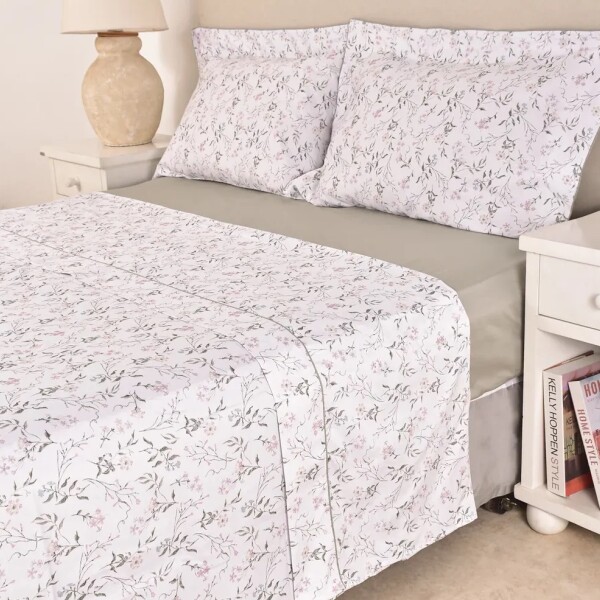 Sabana Finezza 400h Florcitas Rosa King