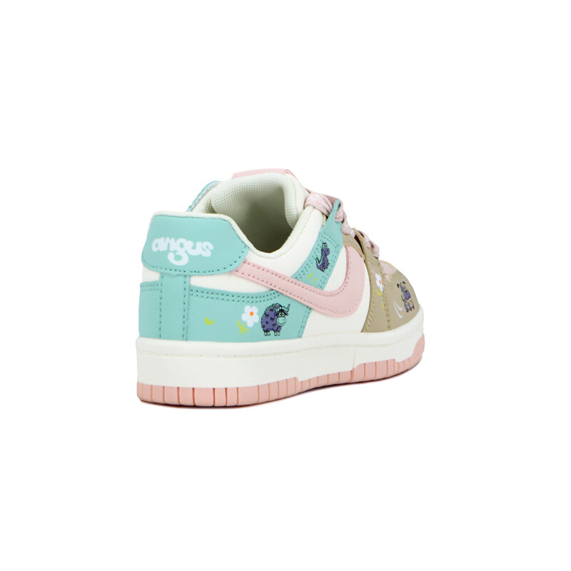 Angus Champion Niña Acordonado Happy - Beige/rosado Beige-rosado