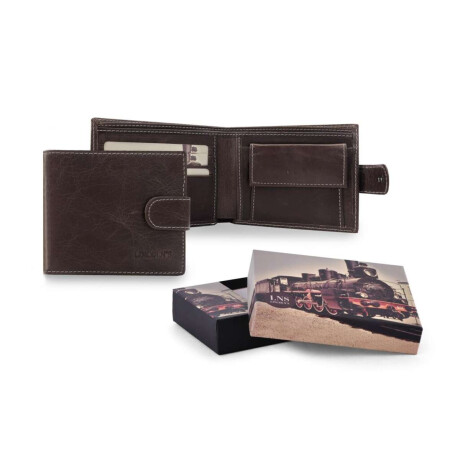 Billetera Cuero Febo Chocolate