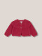 Chaqueta Punto Del Reves Rosa