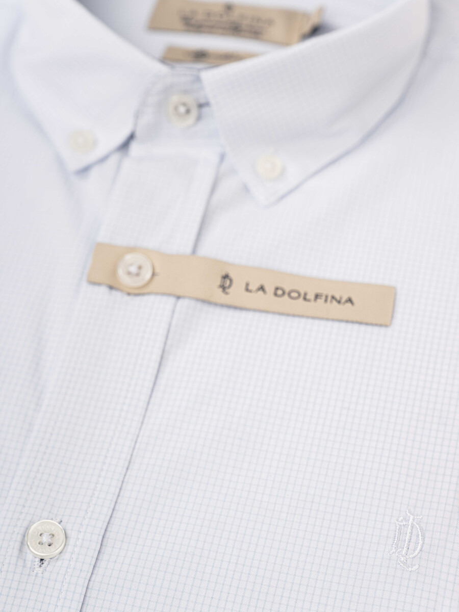 Camisa m/l micro cuadros 