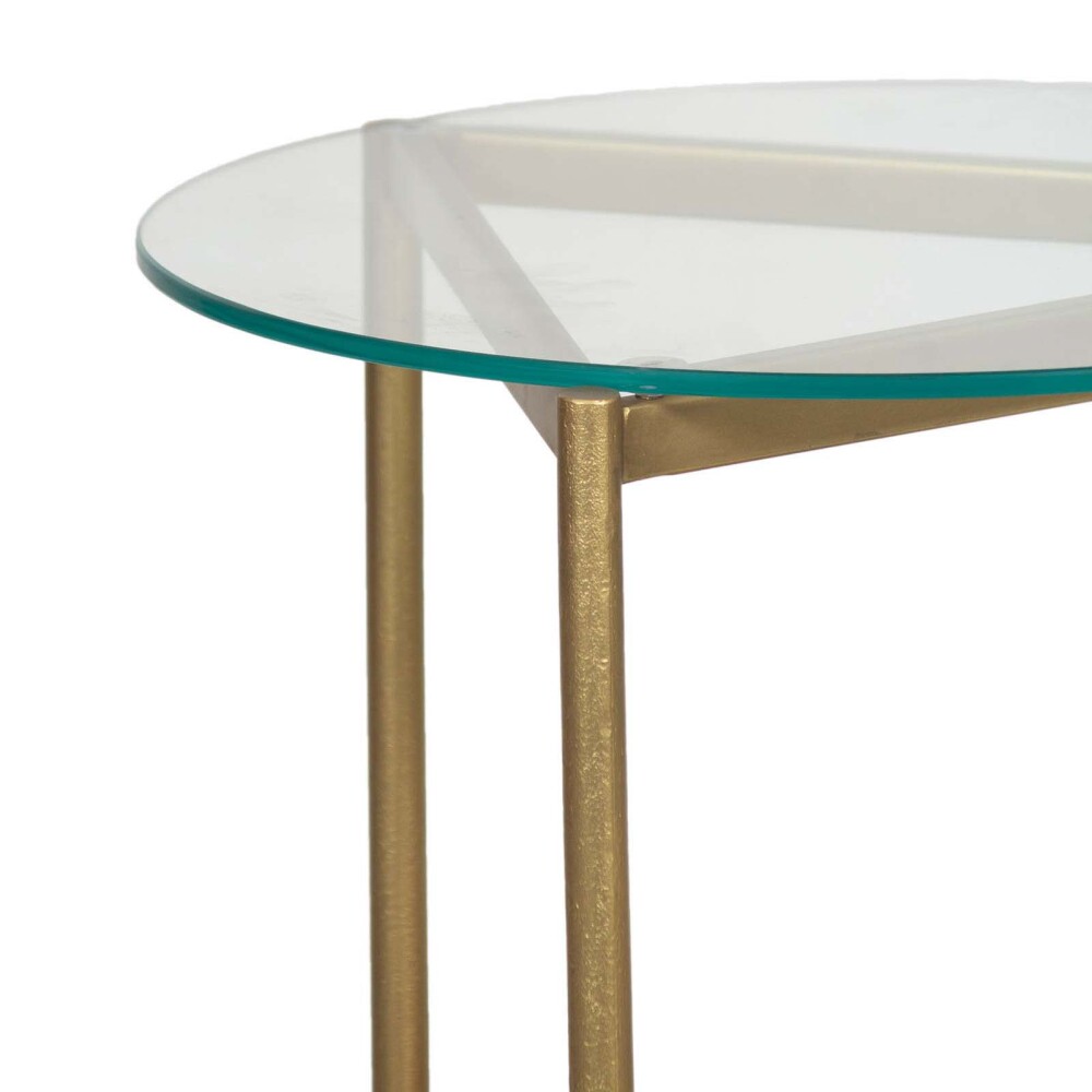 MESA AUXILIAR DE LIVING MADERA-Y-VIDRIO NATURAL-BEIGE MARILYN NATURAL