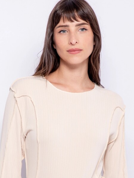 T-SHIRT ALLIE VOLME BEIGE