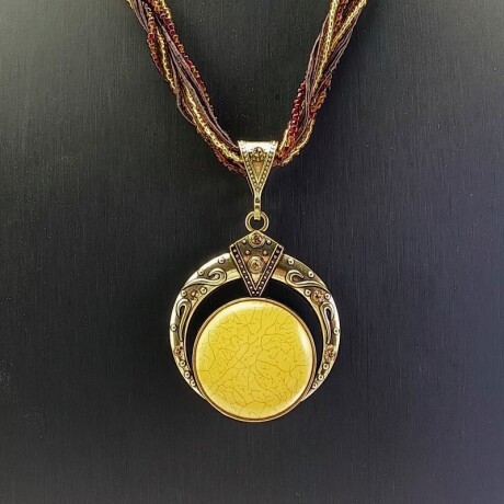 Collar Luna Mujer Varios Colores Marrón