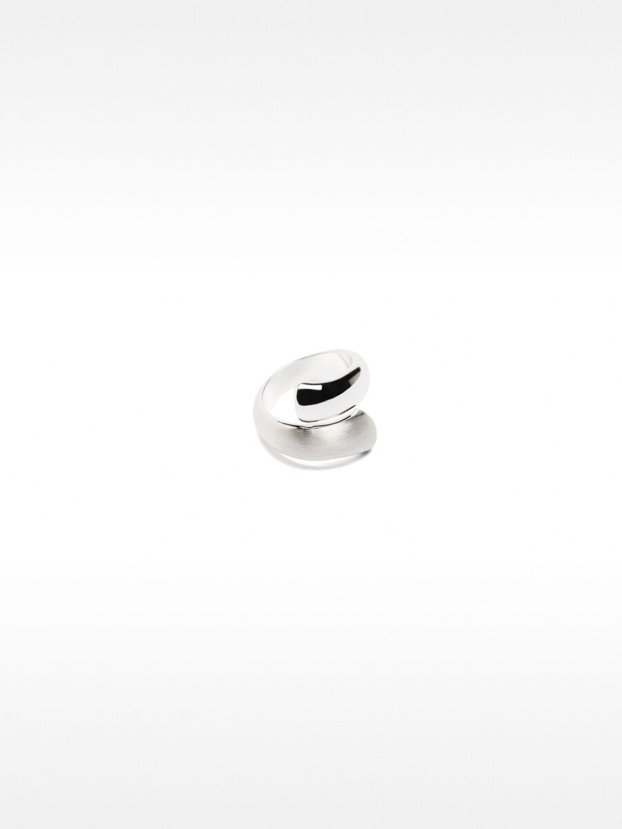 Anillo En Espiral Plateado plateado