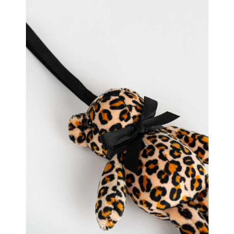 Llavero Y Charm Osito Animal Print Combinacion Multicolor