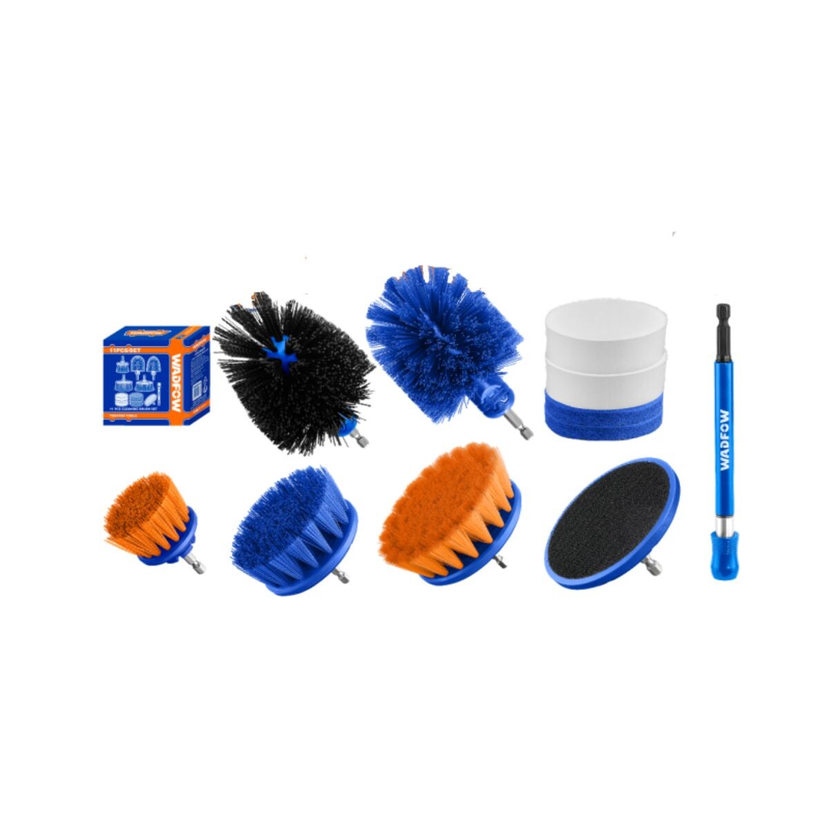 Set 11 Cepillos Para Taladro Wadfow 