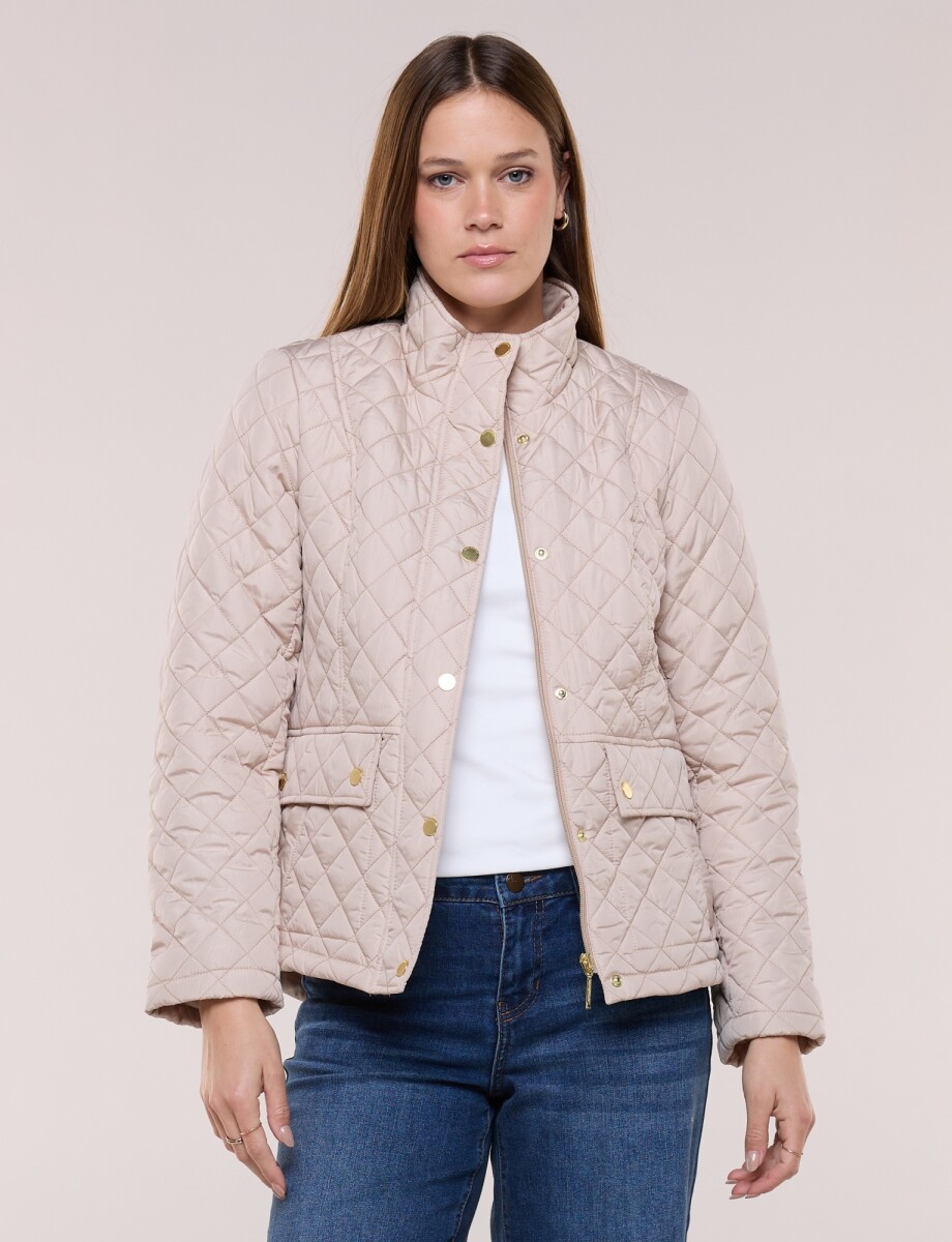 Campera Capitoneada - Beige 