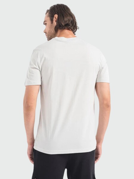BOSS -Remera de algodón con logo, regular fit , THINKING Gris