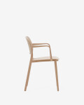 Silla de exterior apilable Morella beige