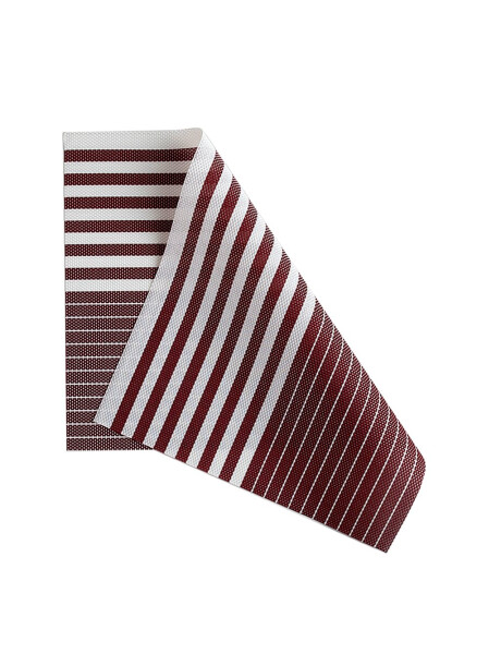 INDIVIDUAL PVC RAYAS 45x30CM ROJO/BLANCO INDIVIDUAL PVC RAYAS 45x30CM ROJO/BLANCO