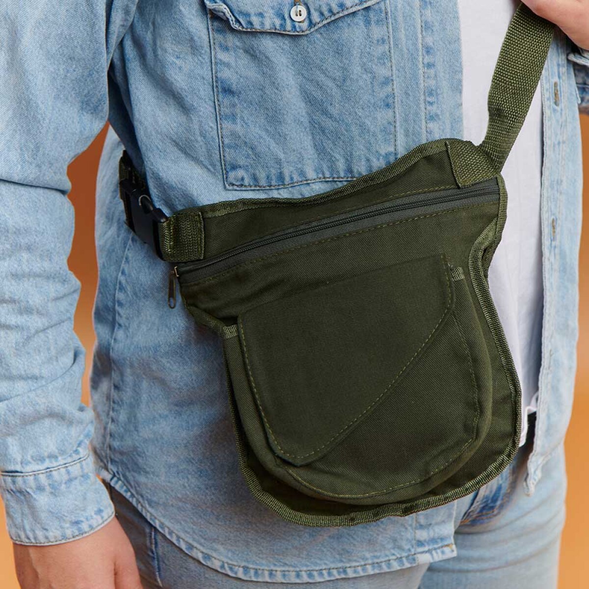 Riñonera de Tela Cullen - Verde militar 