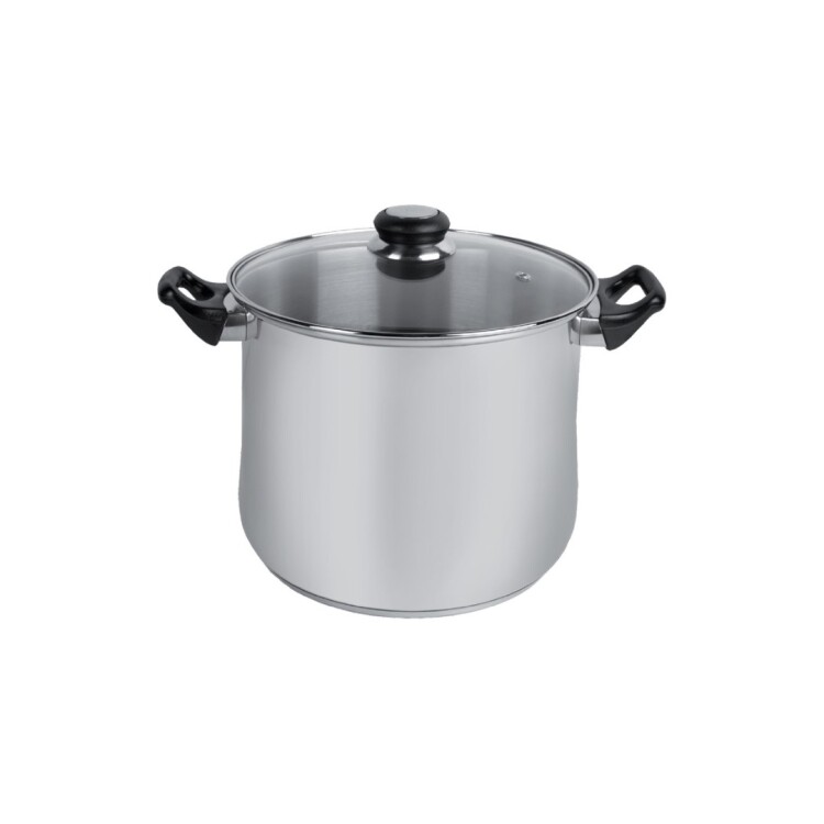 OLLA ACERO INOXIDABLE 12LTS CUORI GIULIA 28CM PLATEADO
