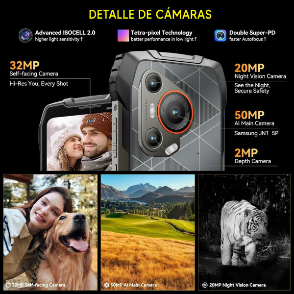 Blackview Bl7000 24gb/256gb 5g NARANJA