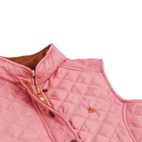 Chaleco Capitoneado Dama Rosa
