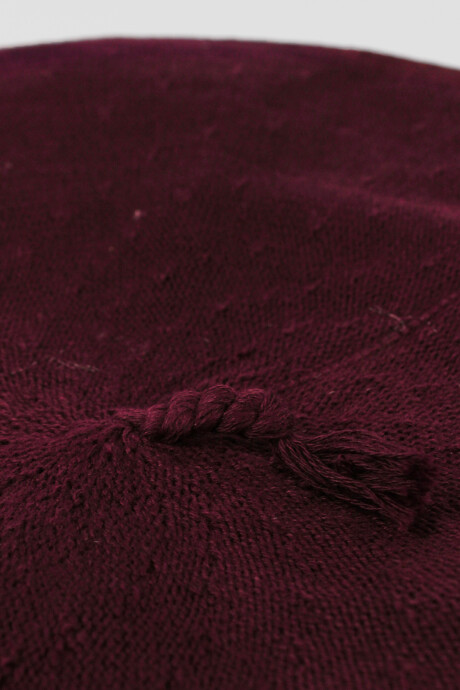 Boina Tolosa de hilo Bordo