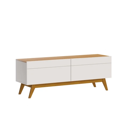 Rack para TV - Stand Classic 1.4 - Linea Manhattan Natural/Blanco