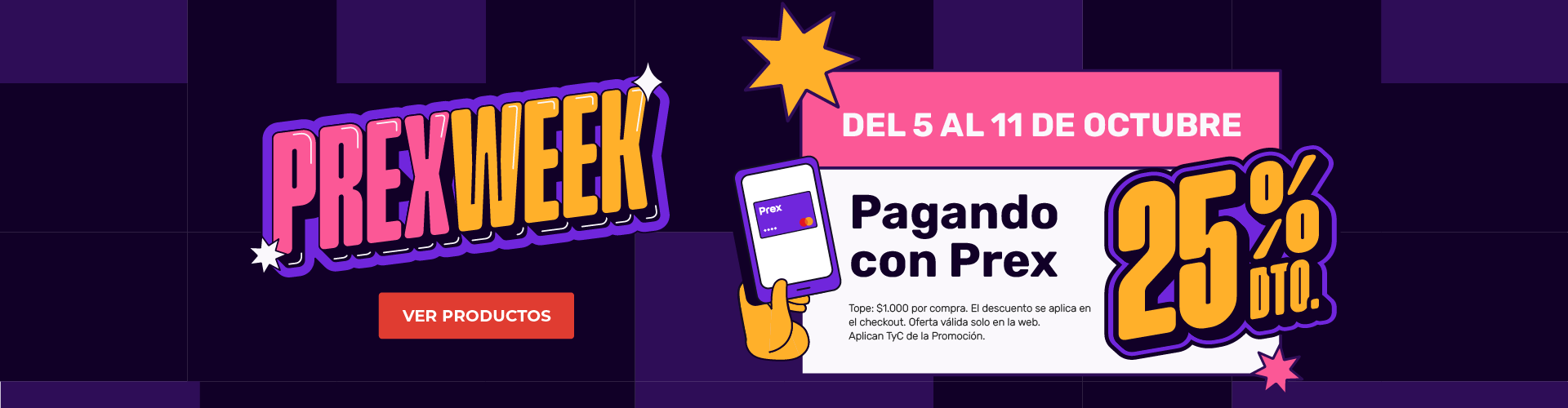 Prex Week - 25% de descuento