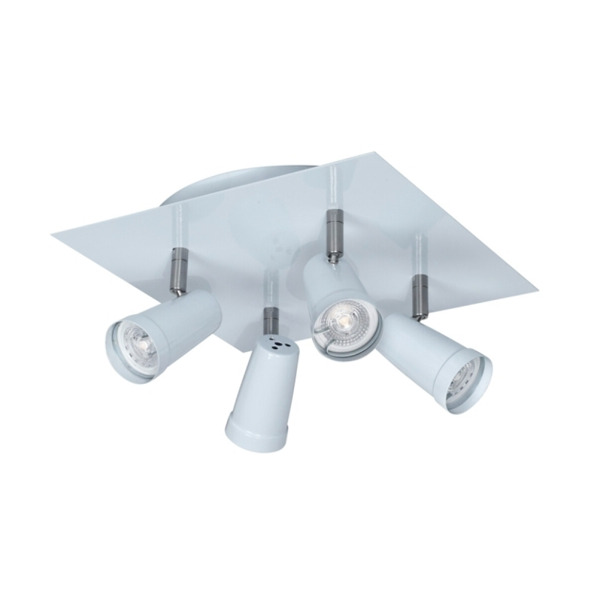 Spot dicroico de techo, 4 luces, DINA, blanco - JU0020 