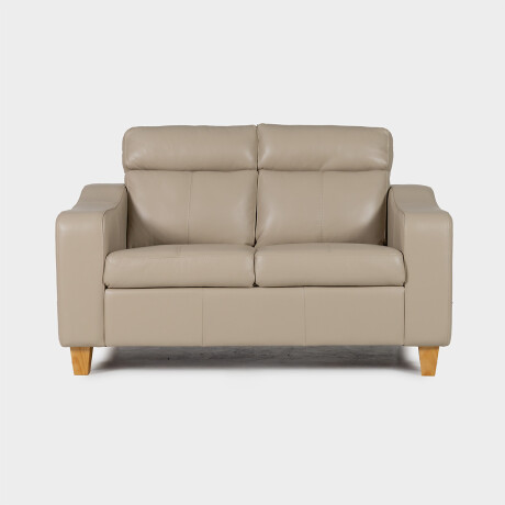 Sofá Milán - Cuero Básico - 2 cuerpos 519 (Beige)