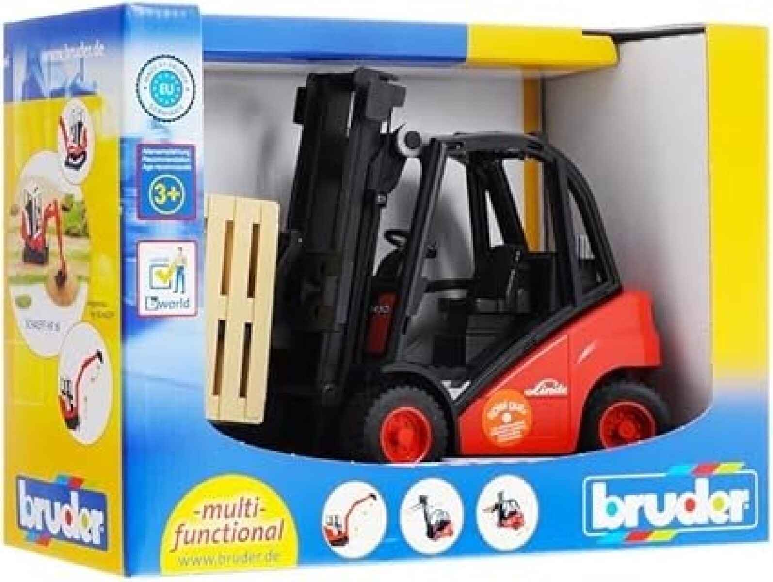 Bruder 2511 Juguete Montacarga Elevadora Linde H30D 