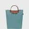 Longchamp - Cartera Tote plegable, de nylon y asa corta, Le pliage M Eucalyptus
