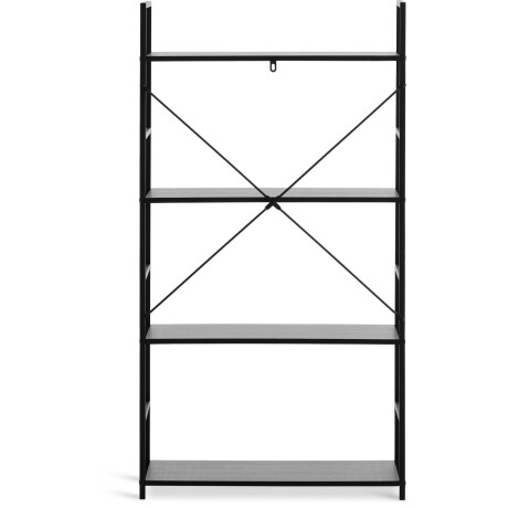 Estantería ASTRUP 4 estantes negro Negro