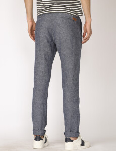 080707 PANTALÓN LINO HARRY Azul