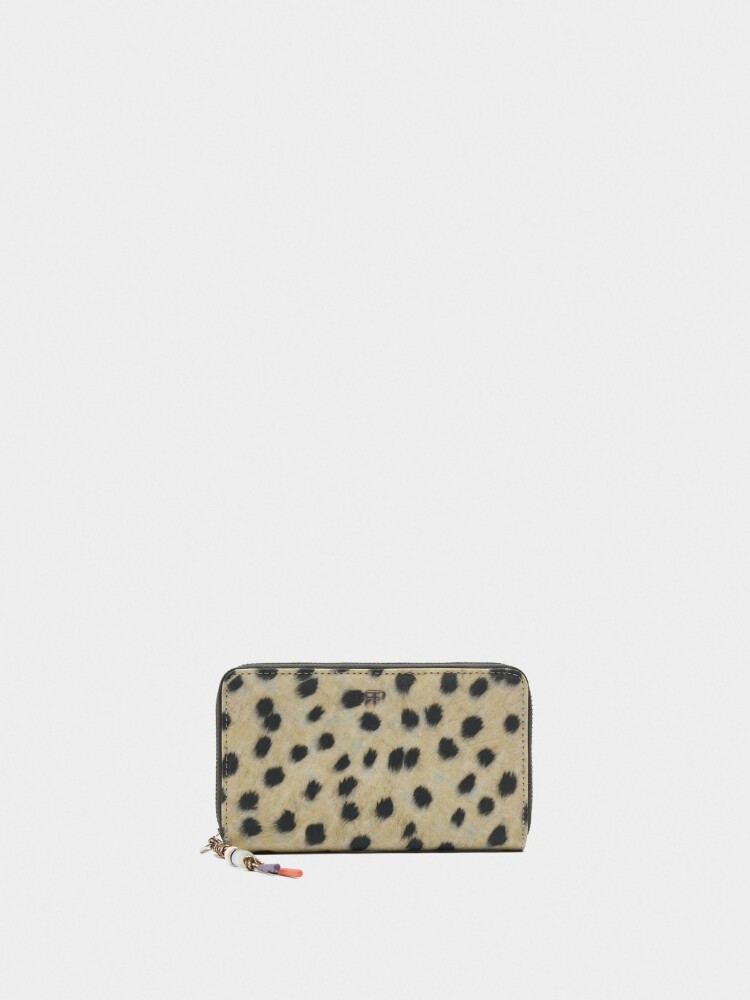 Cartera De Nylon Estampado Animal multicolor