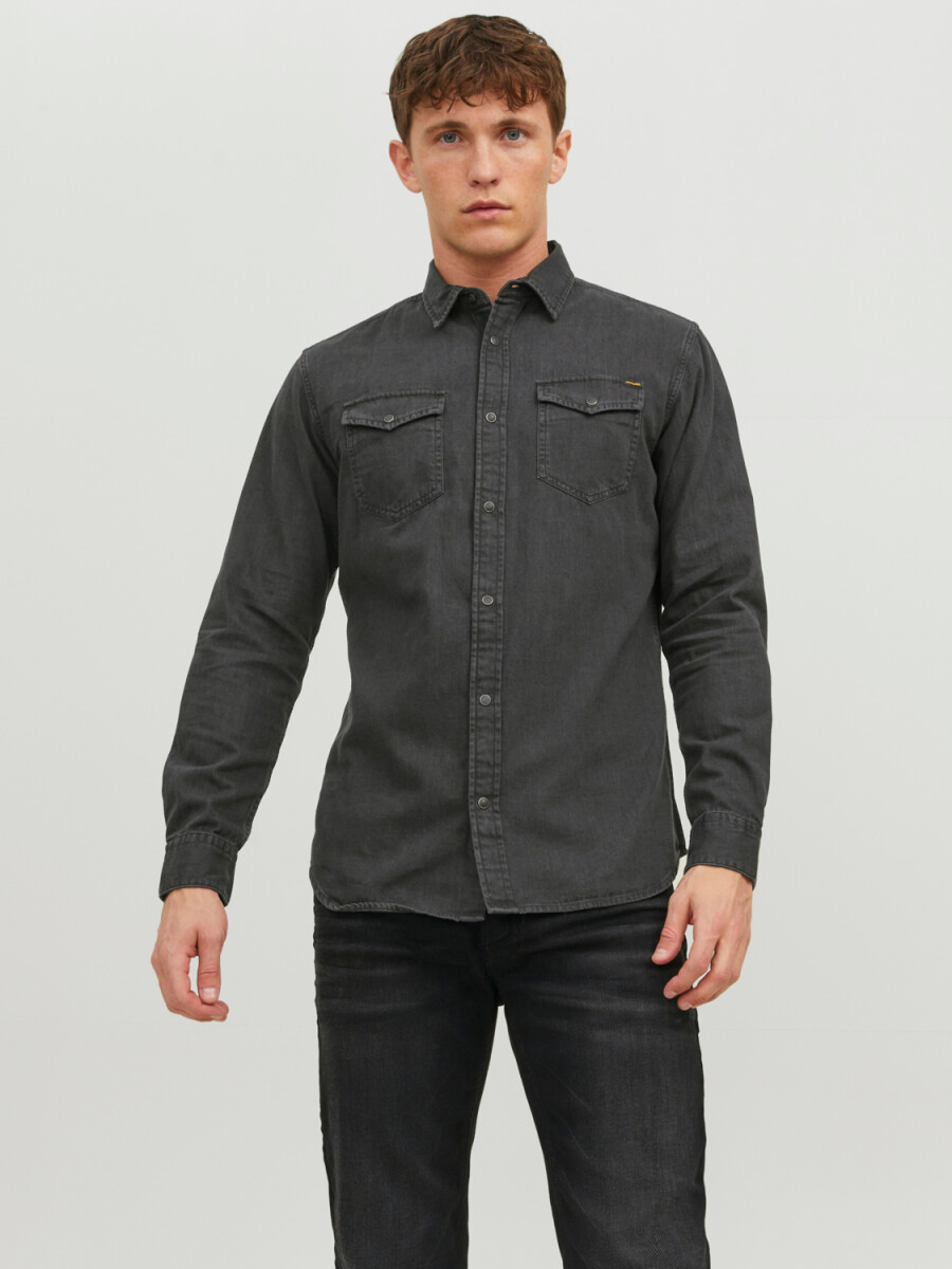 CAMISA SHERIDAN DENIM - Black Denim 