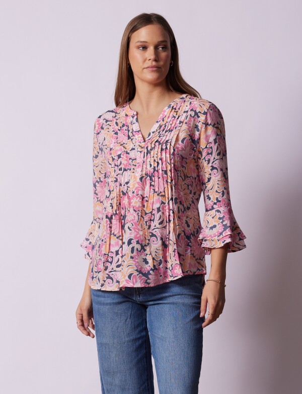 Blusa Flores ROSA/MULTI