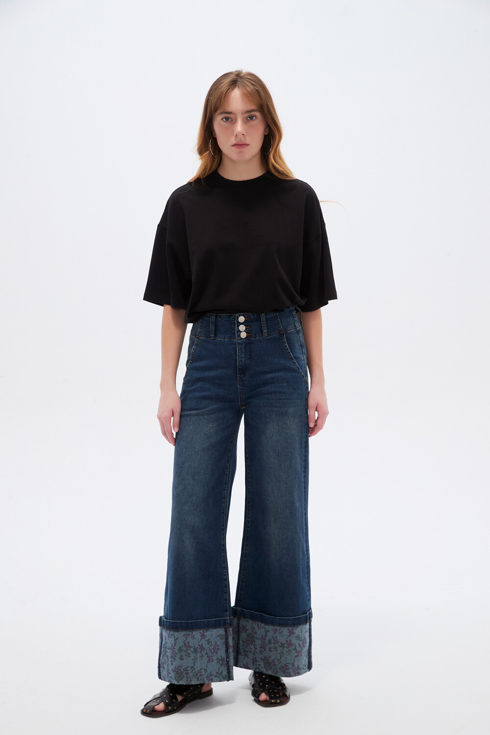 Pantalon Almyra Azul Medio