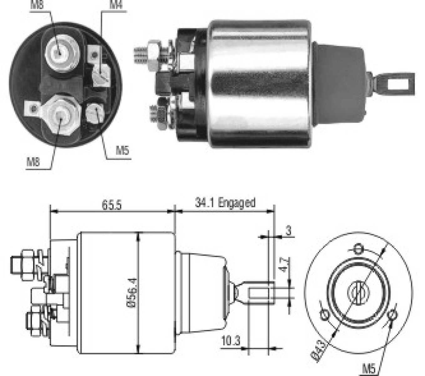 AUTOMATICO DE ARRANQUE - M.BENZ 300D BOSCH ZM 