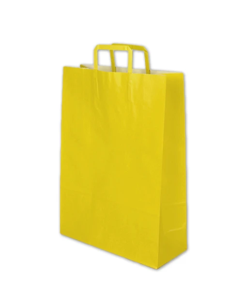 Bolsa lisa acuario 30x12x41 cm AMARILLO