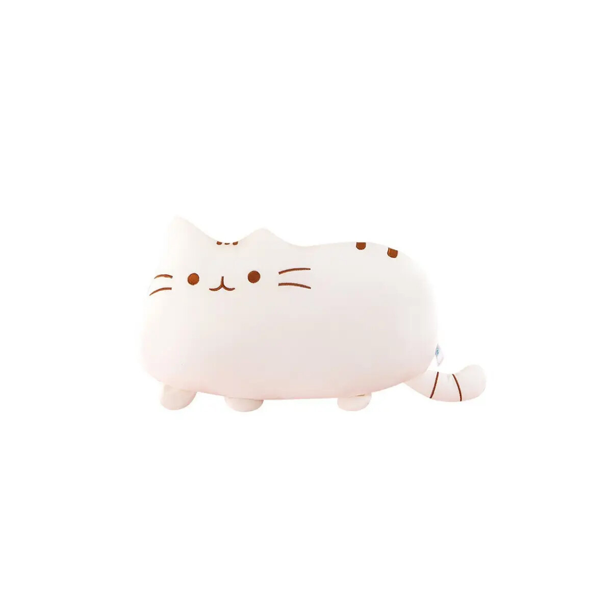 Almohadón de peluche con forma de gatito - Blanco 