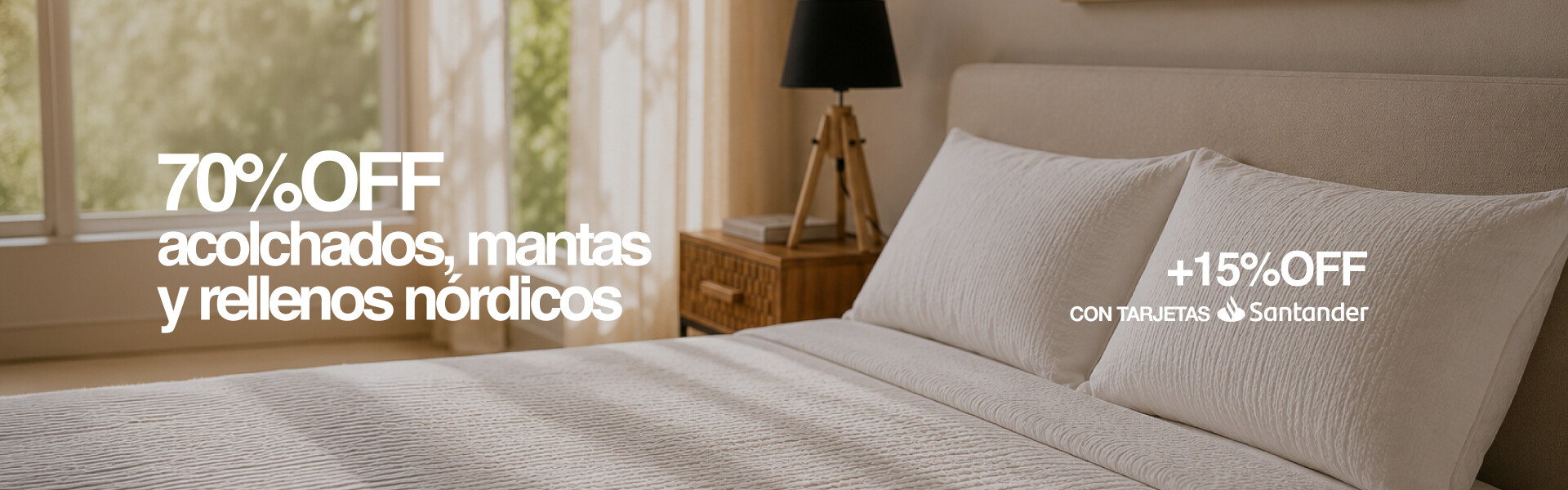 70% OFF Acolchados, mantas y rellenos