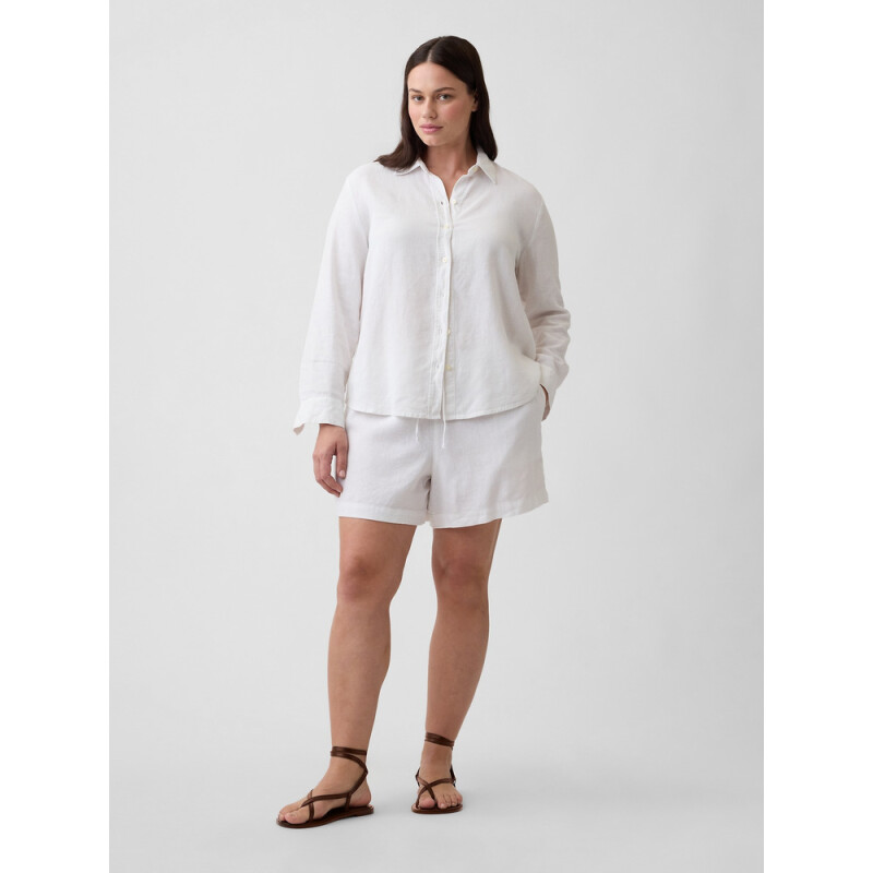 V-LINEN 4IN EASY SHORT OPTIC WHITE