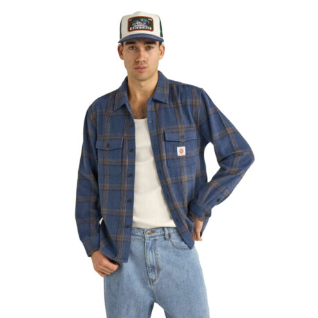 Camisa Rhythm Check Azul