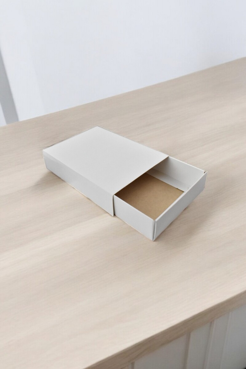 Caja tipo fosforo 10x14x3 cm - BLANCO 